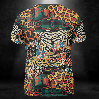 African Animal Patchwork Unisex Comfort T-Shirt