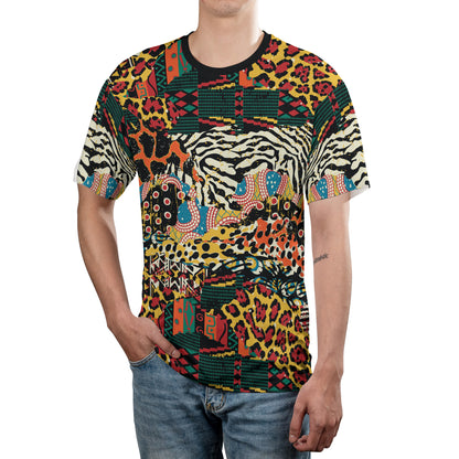 African Animal Patchwork Unisex Comfort T-Shirt