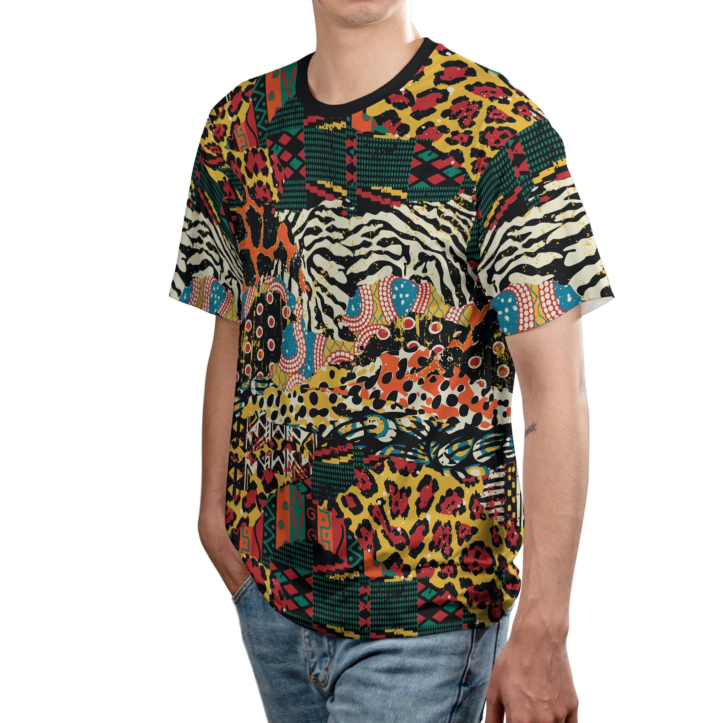 African Animal Patchwork Unisex Comfort T-Shirt