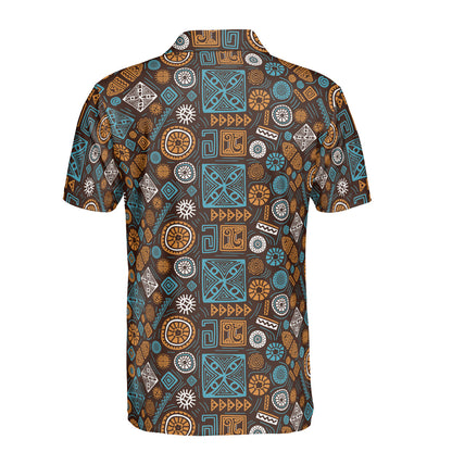 African Shapes Polo Shirt