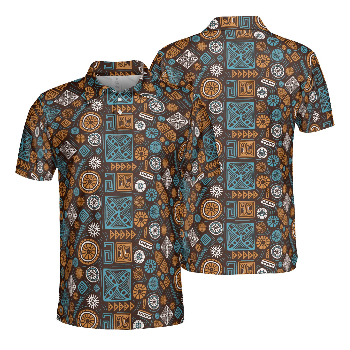 African Shapes Polo Shirt