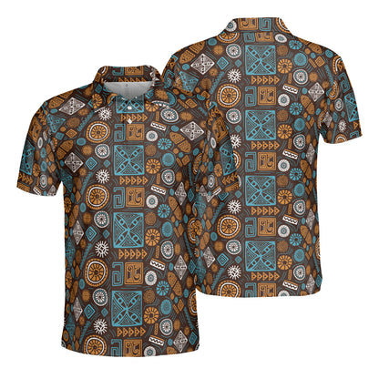 African Shapes Polo Shirt