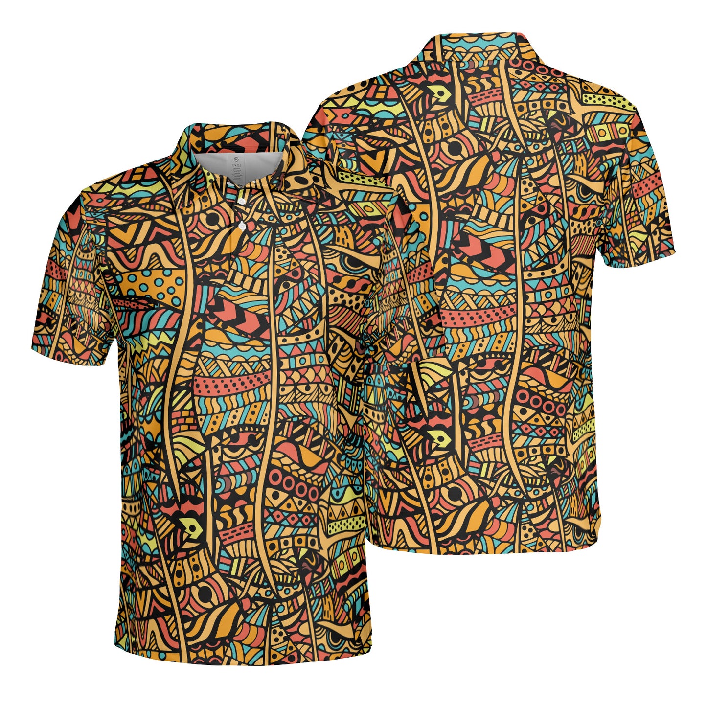 African Zentangle Polo Shirt