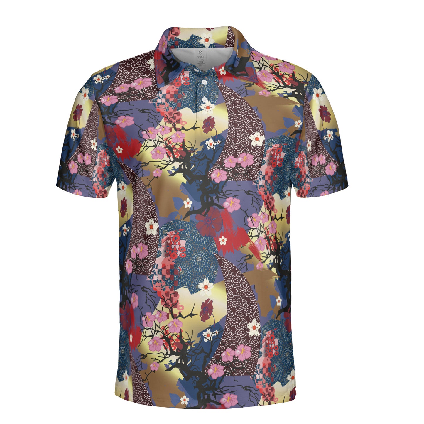 Asian Collage Polo Shirt