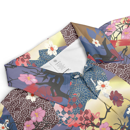 Asian Collage Polo Shirt