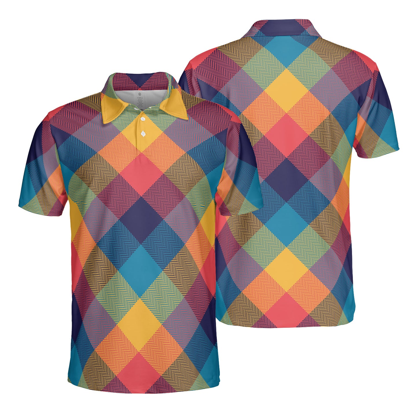 Autumn Plaid Polo Shirt