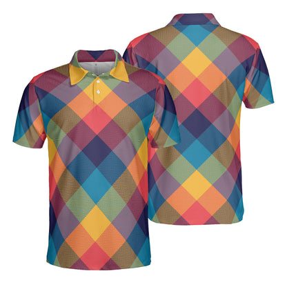 Autumn Plaid Polo Shirt