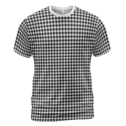Black & White Houndstooth Comfort T-shirt