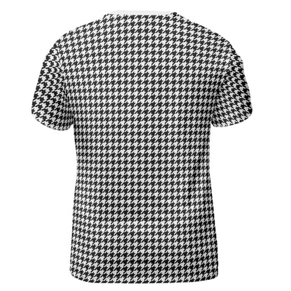 Black & White Houndstooth Comfort T-shirt