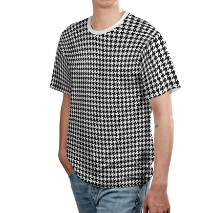Black & White Houndstooth Comfort T-shirt