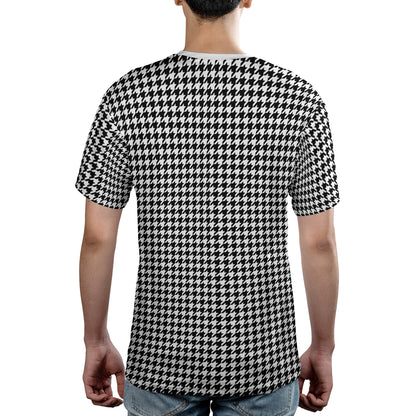 Black & White Houndstooth Comfort T-shirt