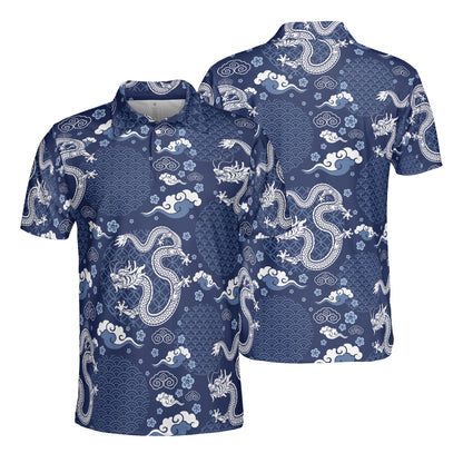 Blue Dragon Polo Shirt