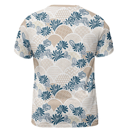 Blue Flowers & Kimono Comfort T-shirt