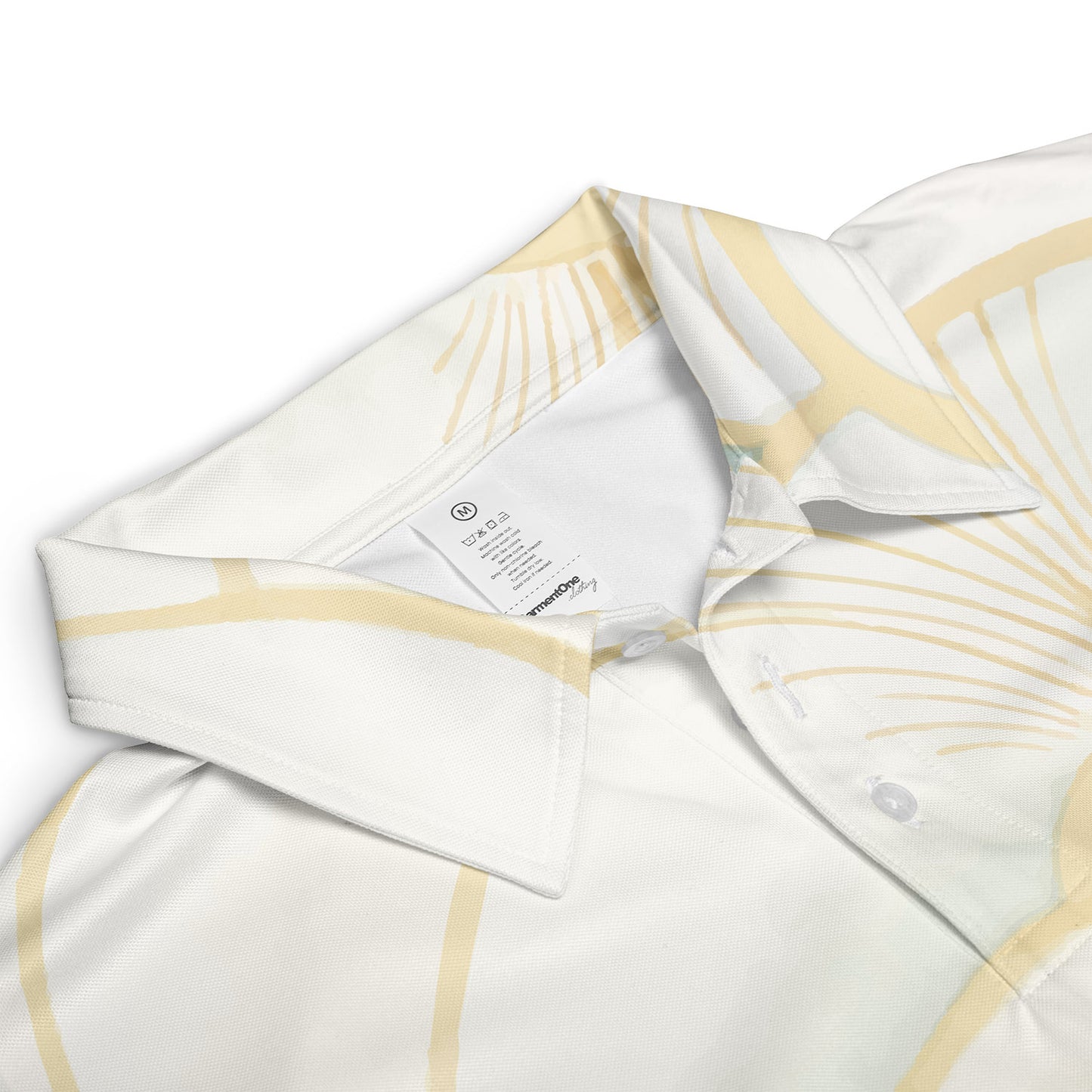 Blue Gradient Scales Polo Shirt