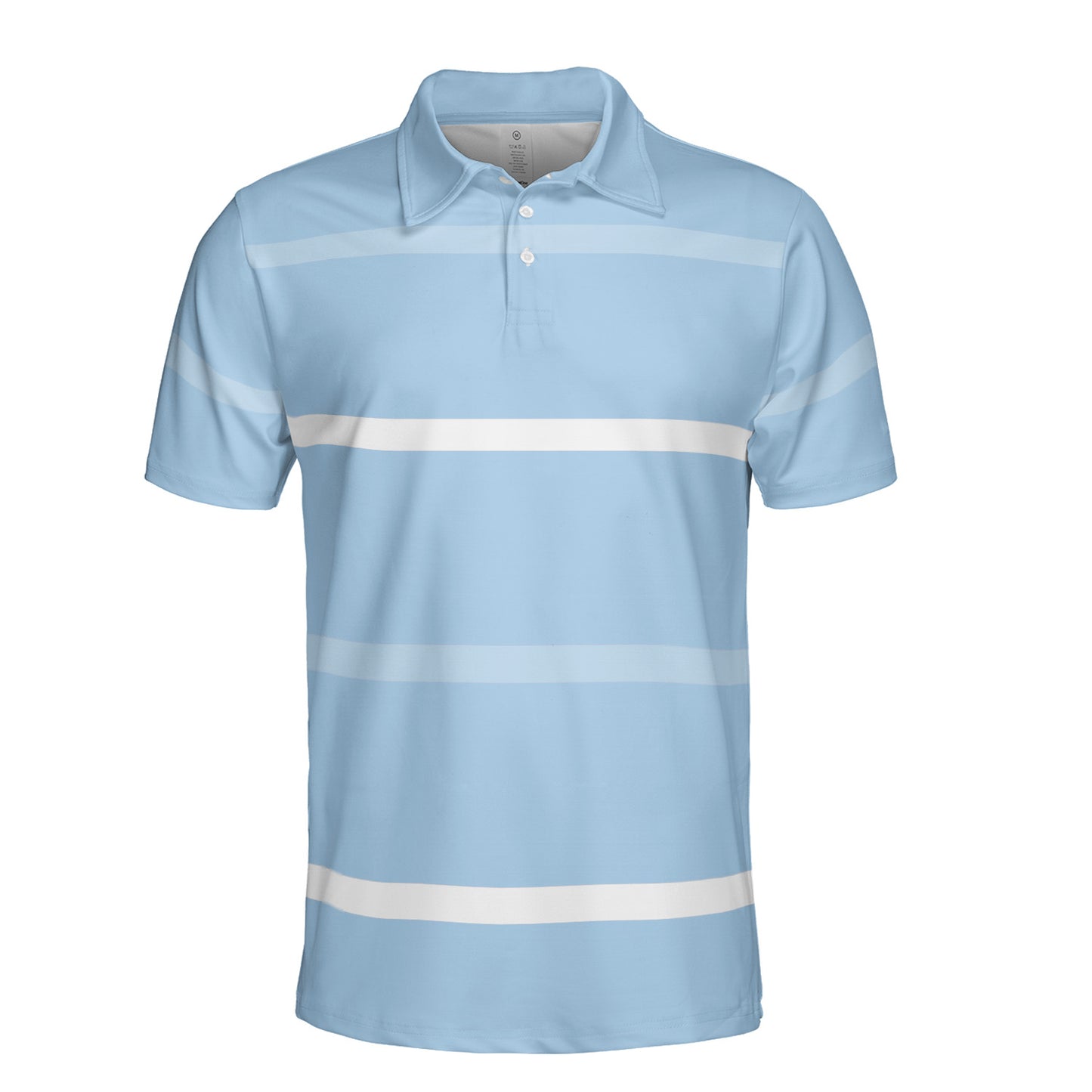 Blue Sea Striped Polo Shirt