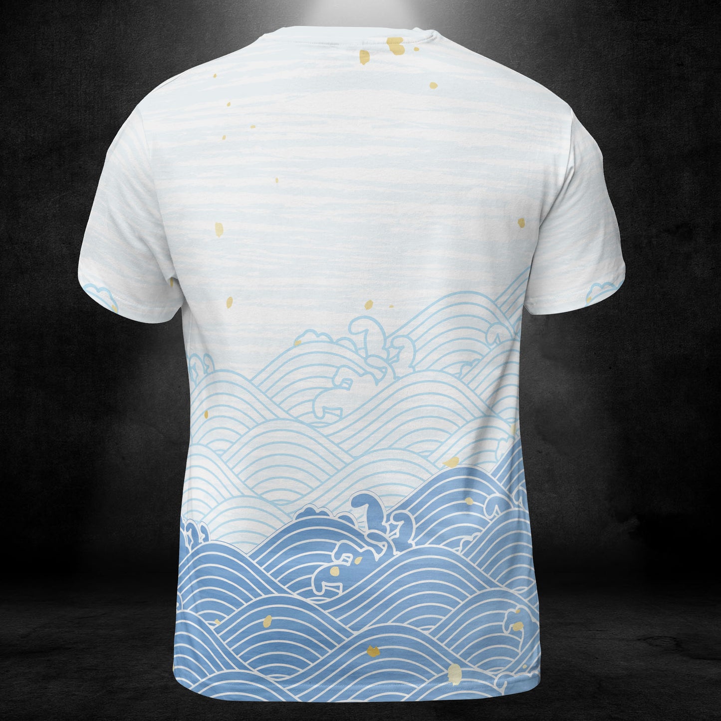 Blue Asian Waves Unisex Comfort T-Shirt