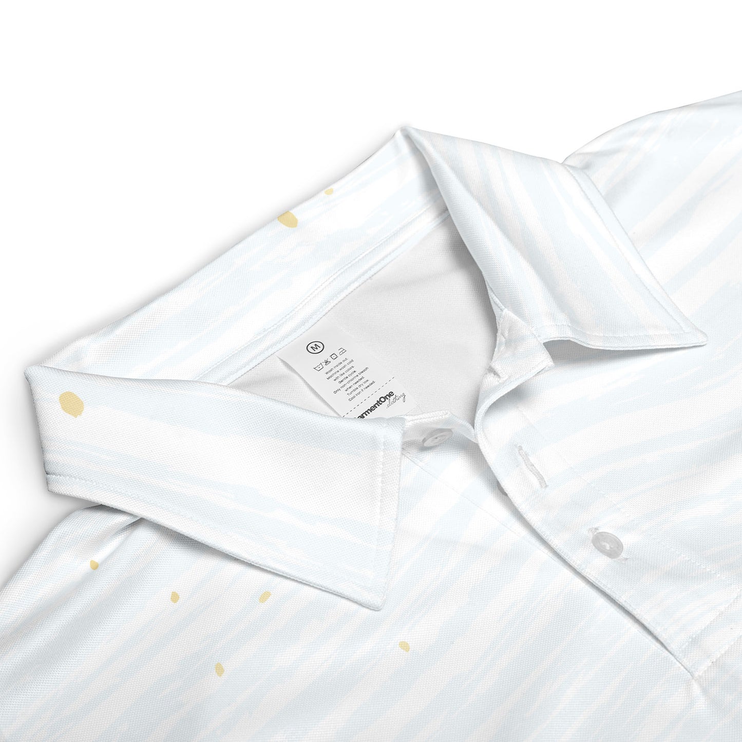 Blue Asian Waves Polo Shirt