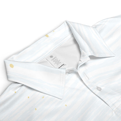 Blue Asian Waves Polo Shirt