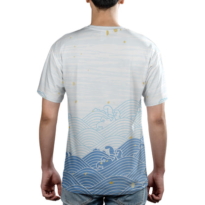 Blue Asian Waves Unisex Comfort T-Shirt