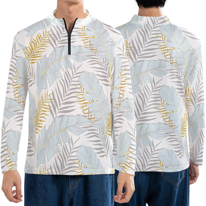 Blue Banana Leaves Performance Q-Zip