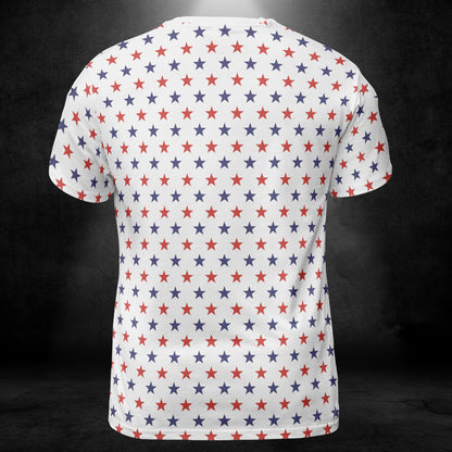 Blue & Red Stars Unisex Comfort T-Shirt