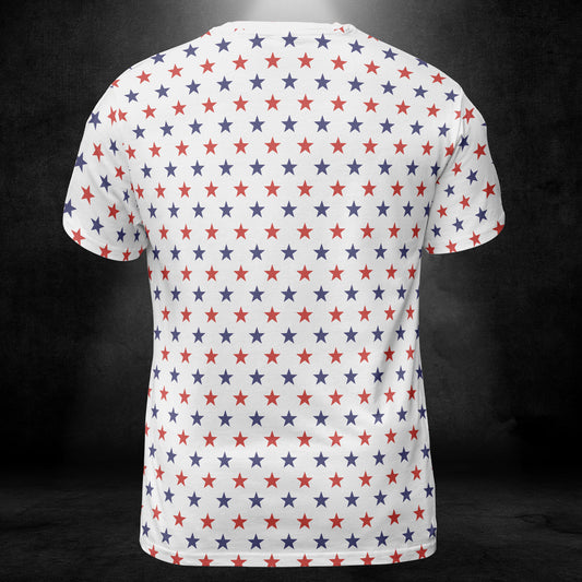 Blue & Red Stars Unisex Comfort T-Shirt
