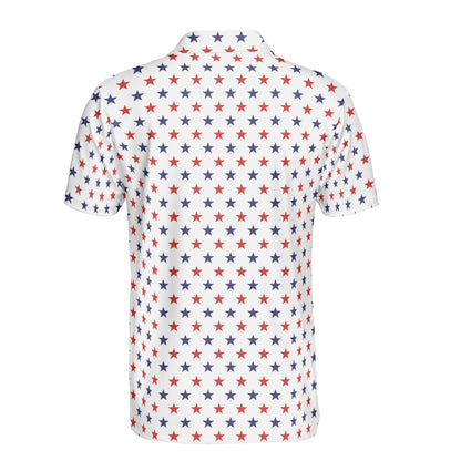 Blue & Red Stars Polo Shirt