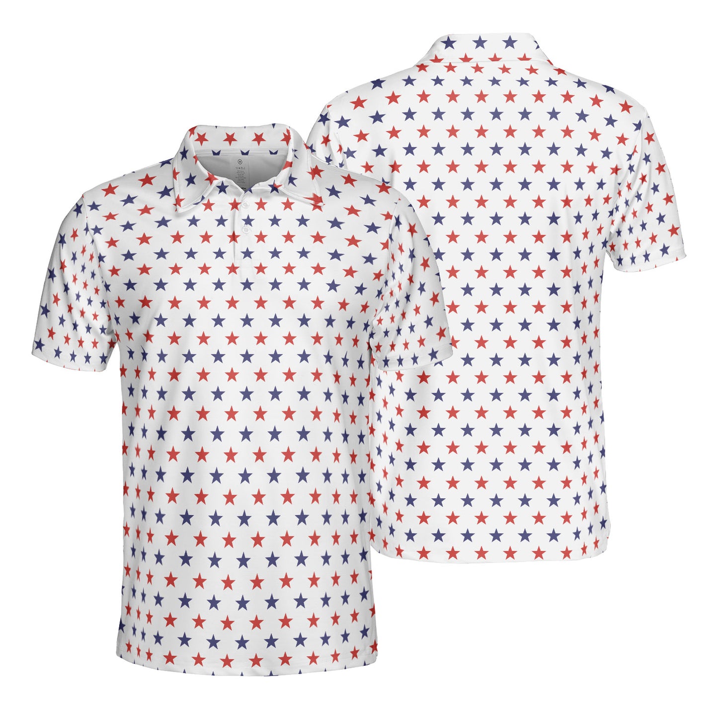 Blue & Red Stars Polo Shirt