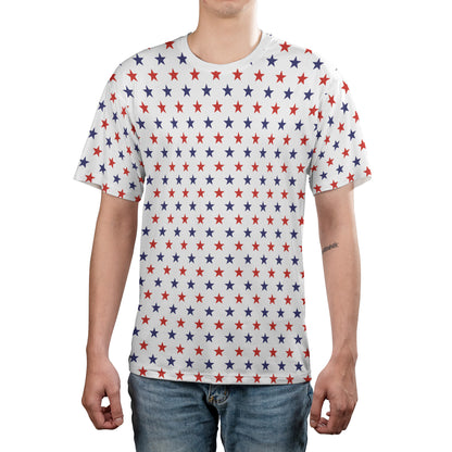 Blue & Red Stars Unisex Comfort T-Shirt