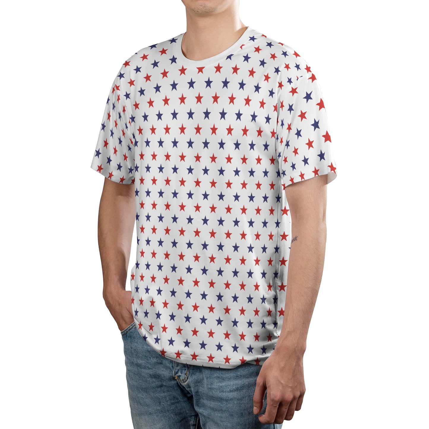 Blue & Red Stars Unisex Comfort T-Shirt