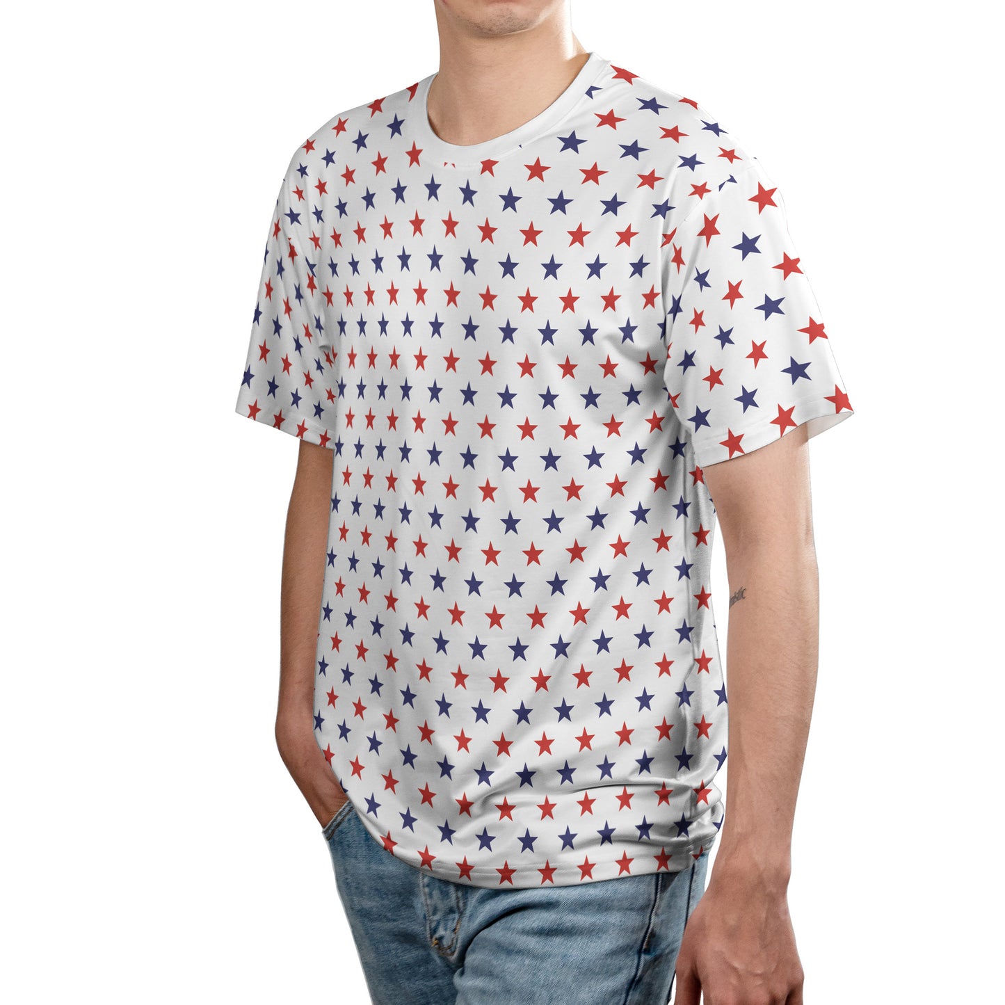 Blue & Red Stars Unisex Comfort T-Shirt