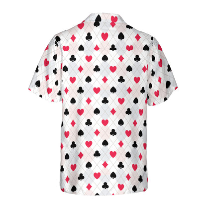 Card Suit Argyle Button Up Shirt