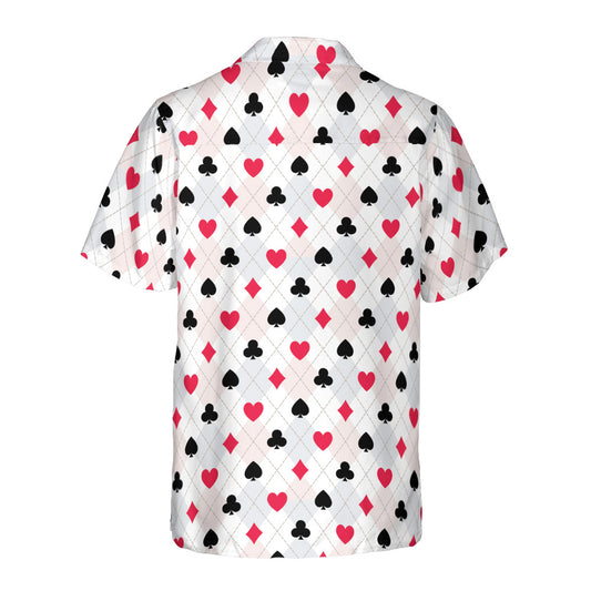 Card Suit Argyle Button Up Shirt
