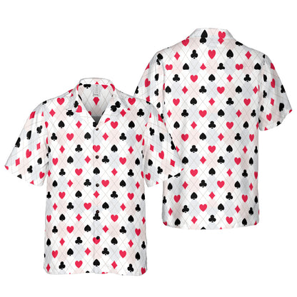 Card Suit Argyle Button Up Shirt