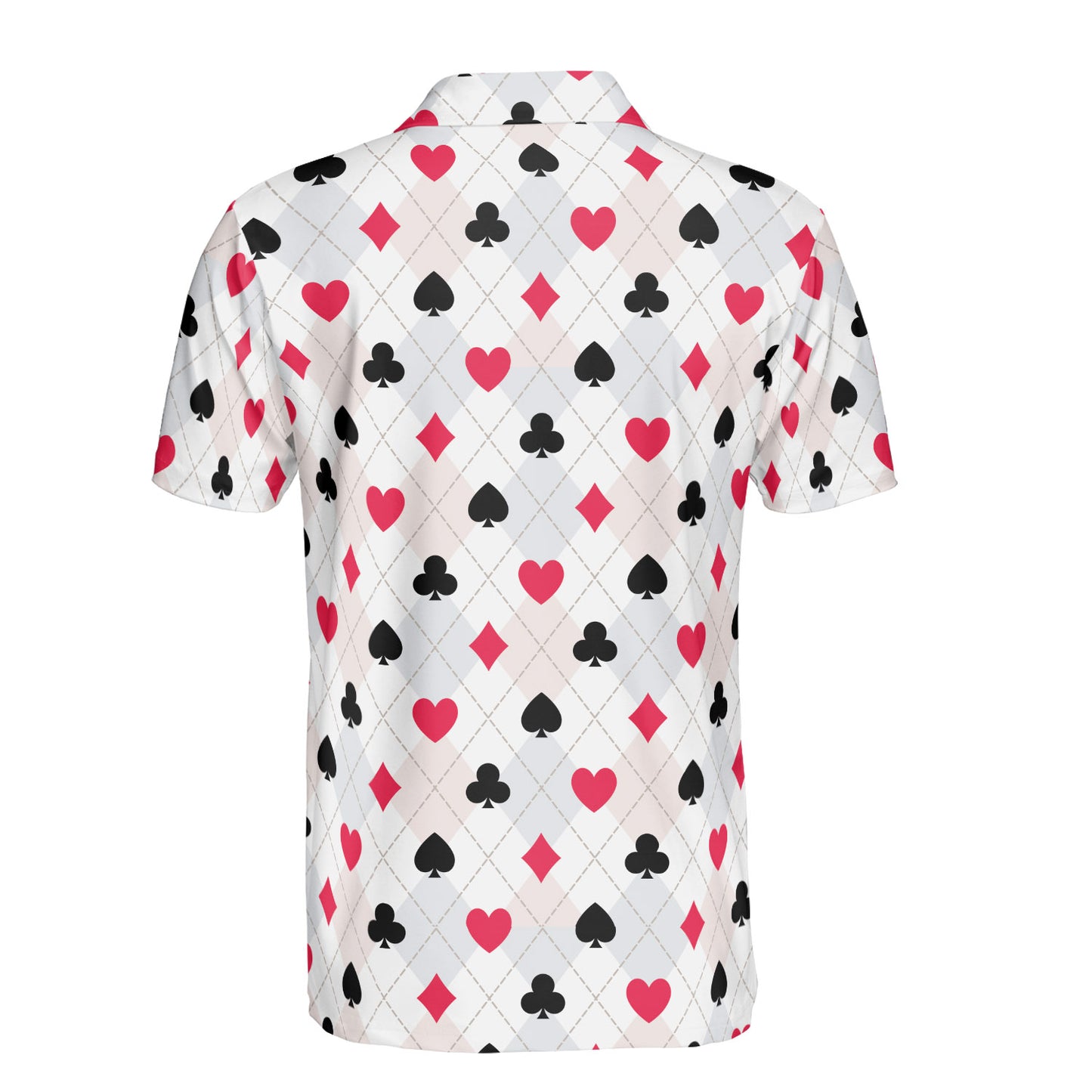 Card Suit Argyle Polo Shirt