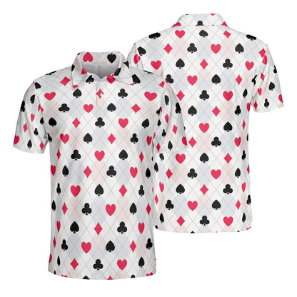 Card Suit Argyle Polo Shirt