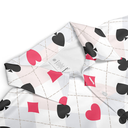 Card Suit Argyle Polo Shirt