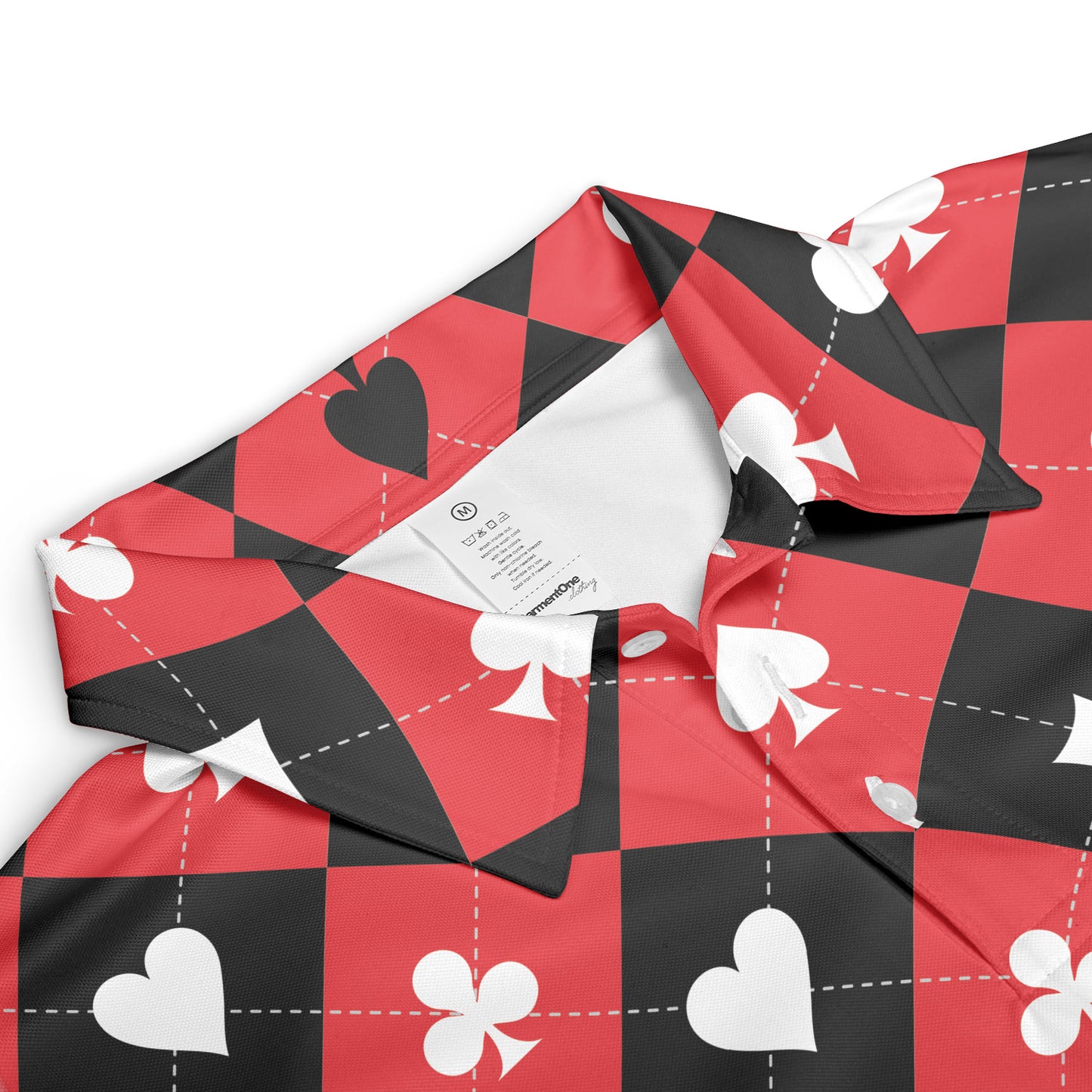 Card Suit Chess Board Polo Shirt