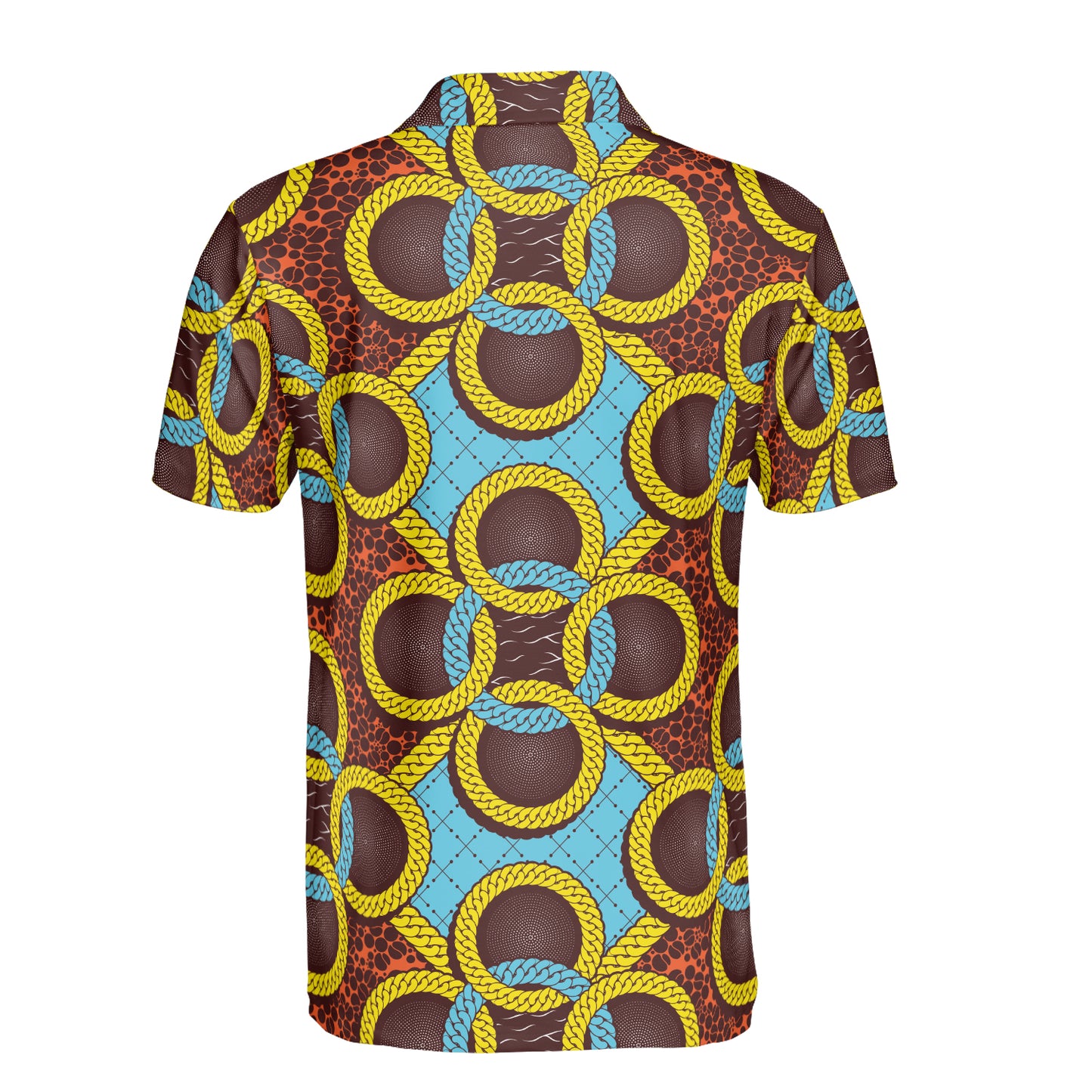 Chain Links & Coffee Polo Shirt