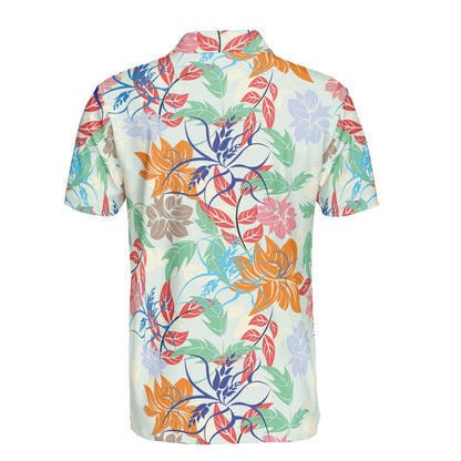 Colorful Exotic Leaves Polo Shirt