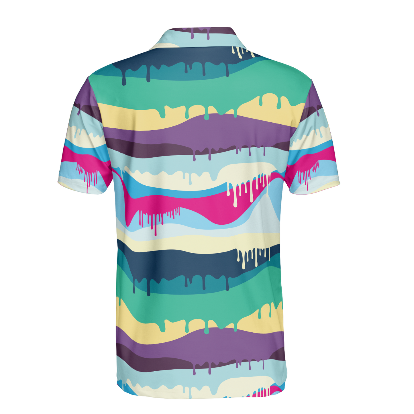 Colorful Paint Drips Polo Shirt
