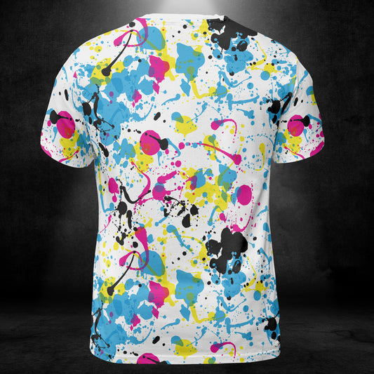 Colorful Ink Splats Unisex Comfort T-Shirt