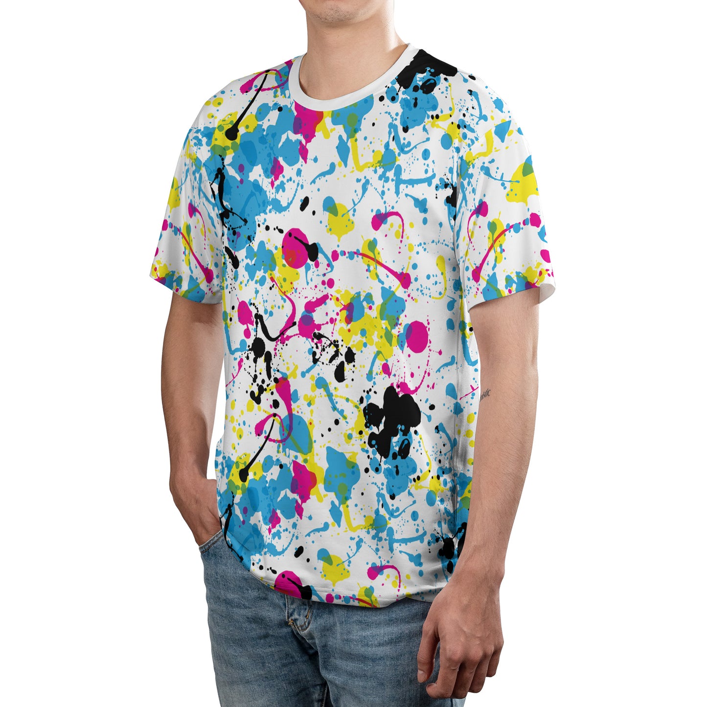 Colorful Ink Splats Unisex Comfort T-Shirt