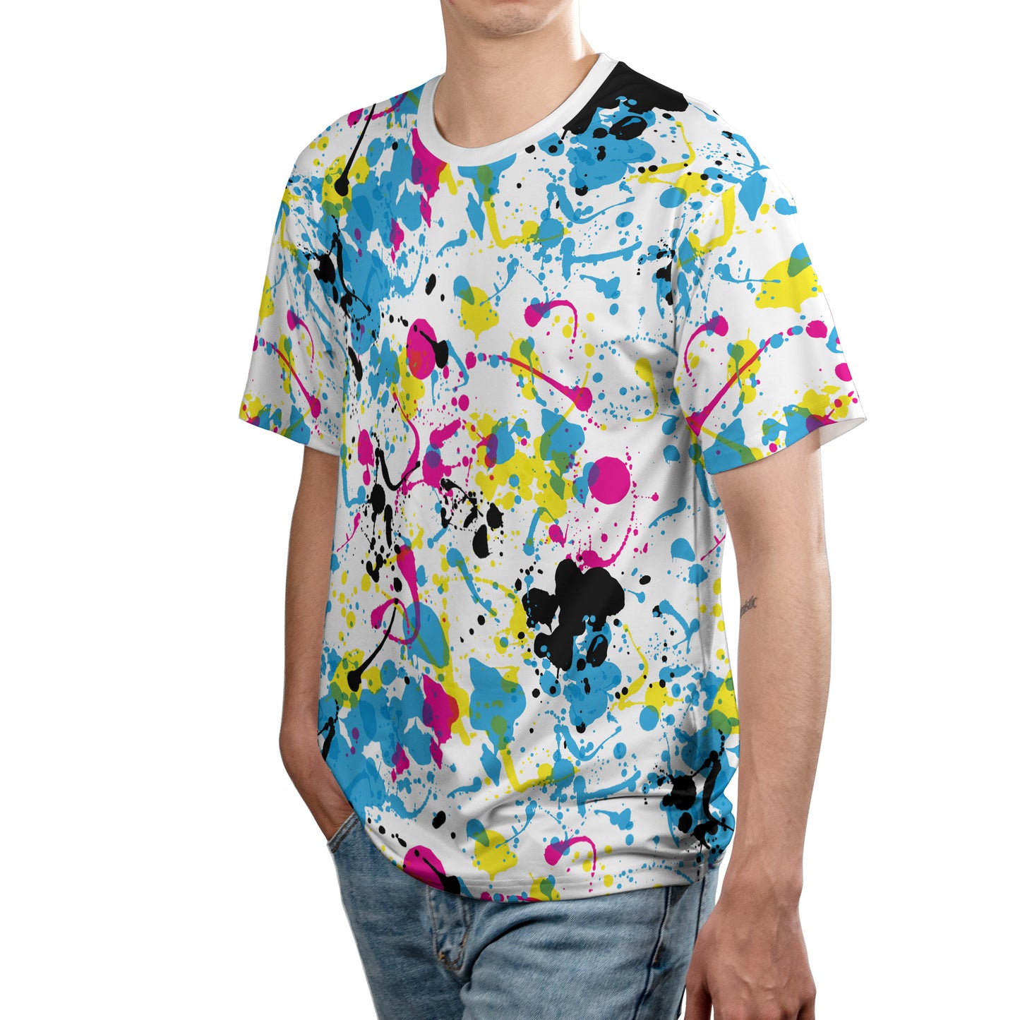 Colorful Ink Splats Unisex Comfort T-Shirt