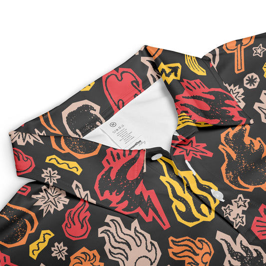 Comic Fire Polo Shirt