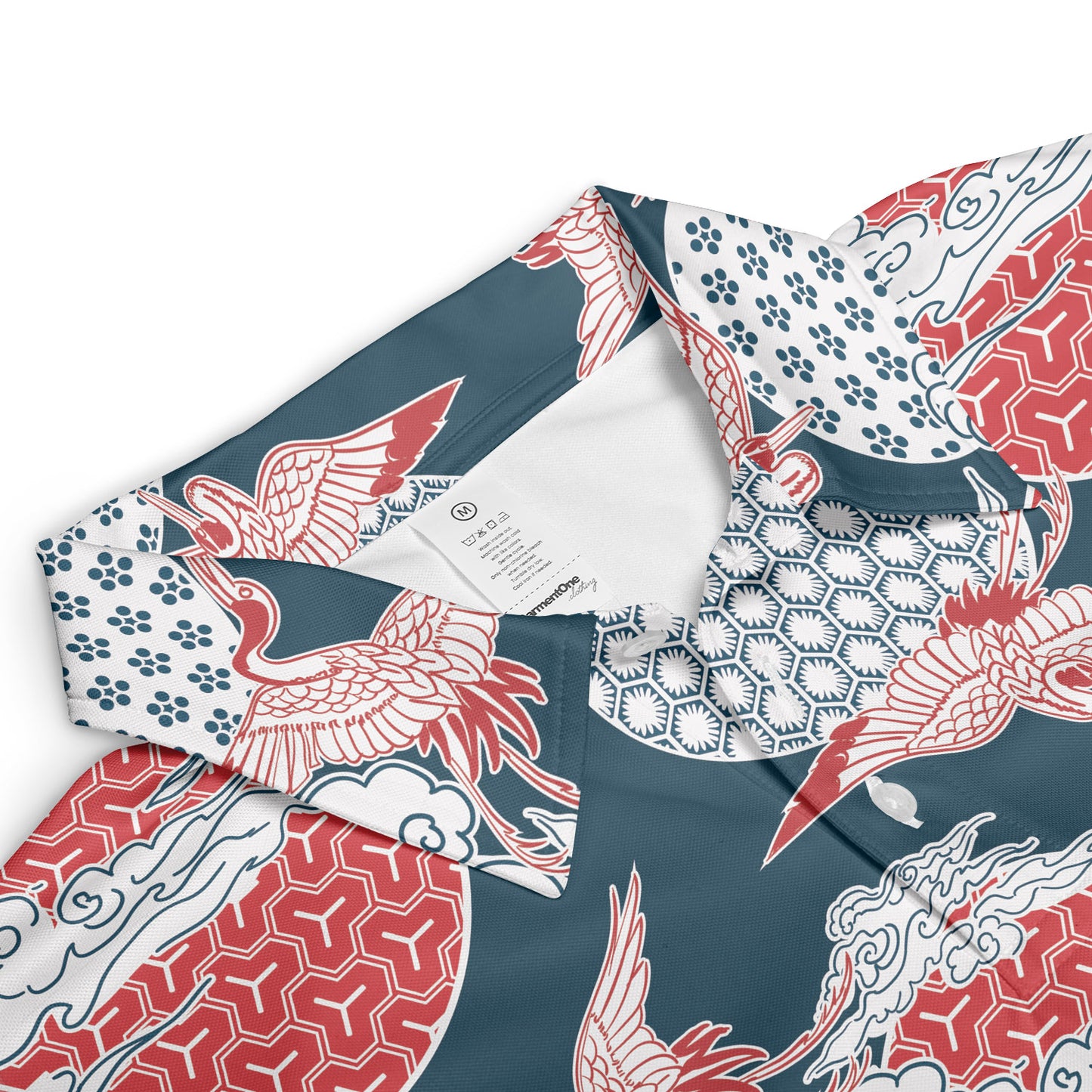 Cranes & Asian Sky Polo Shirt