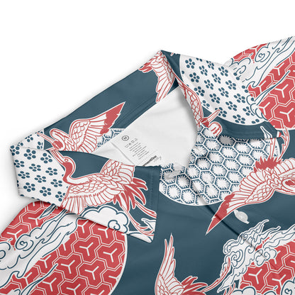 Cranes & Asian Sky Polo Shirt