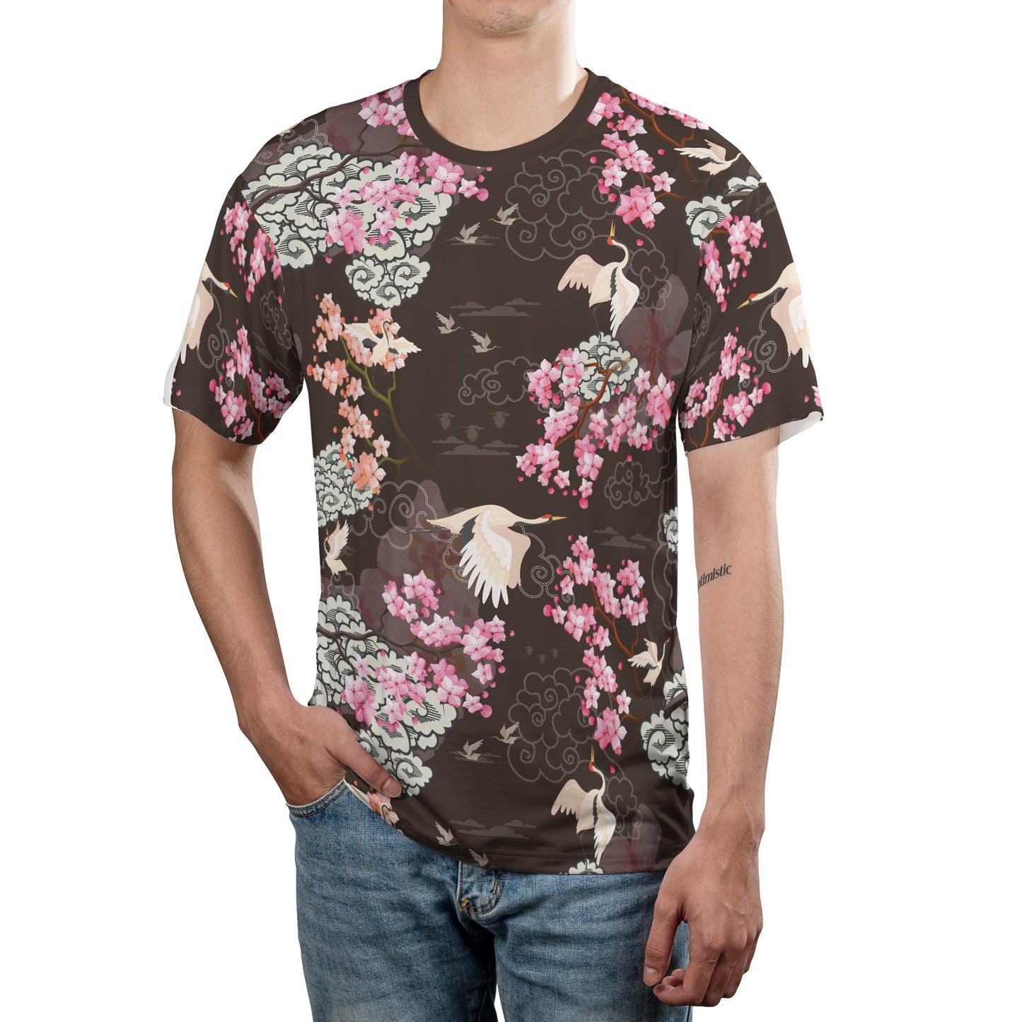 Cranes & Cherry Blossoms Comfort T-shirt