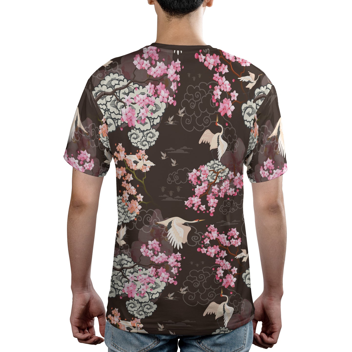 Cranes & Cherry Blossoms Comfort T-shirt
