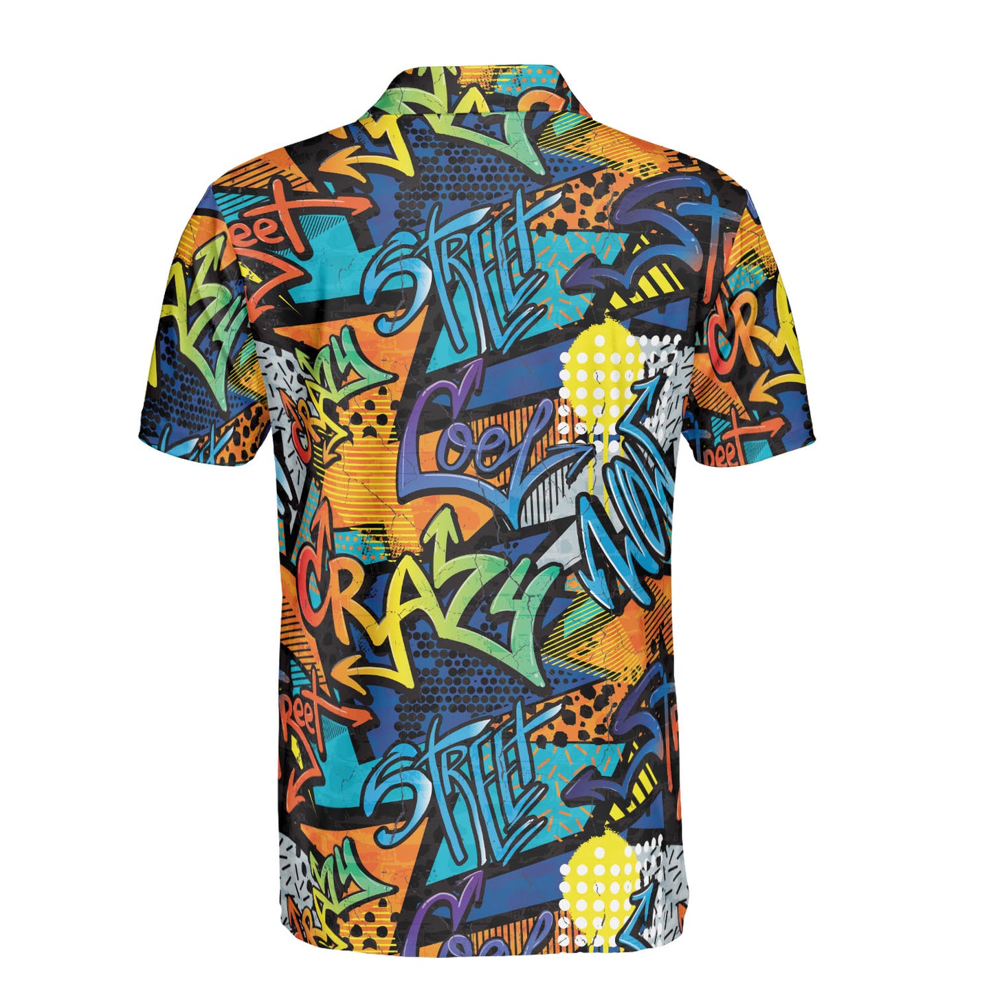 Crazy Cool Graffiti Polo Shirt